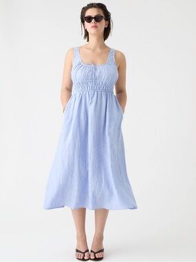 EUC Summer Linen Dress from Jcrew